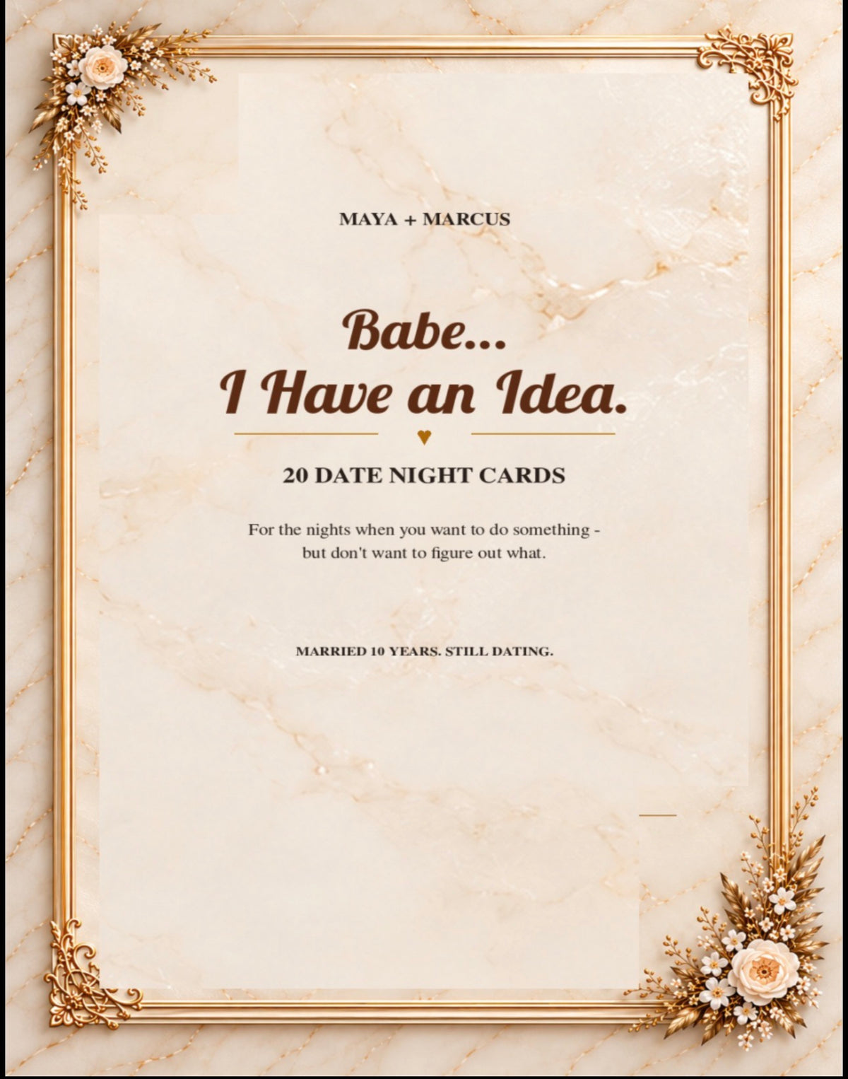 Babe… I Have an Idea — 20 Date Night Cards